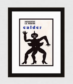 Alexander Calder 1975 Original Large Framed Lithograph