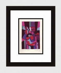 Marcel Mouly Hand signed Lithograph Nature Morte Artist Proof