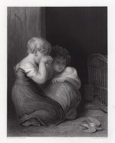 Henry Thompson RA The Robin 1853 engraving