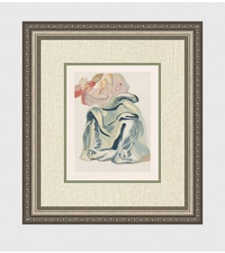 1960 Salvador Dali Prayer Authentic Woodcut