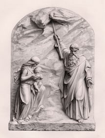 Joseph Durham Striking the Rock 1869 engraving