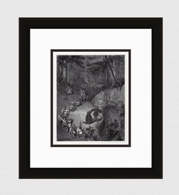 Gustave Dore Riquet with the Tuft (Ricky of the Tuft) 1880 Wood Engraving Signed