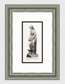 Wills Brothers 1800s Antique Engraving TEMPERANCE Framed