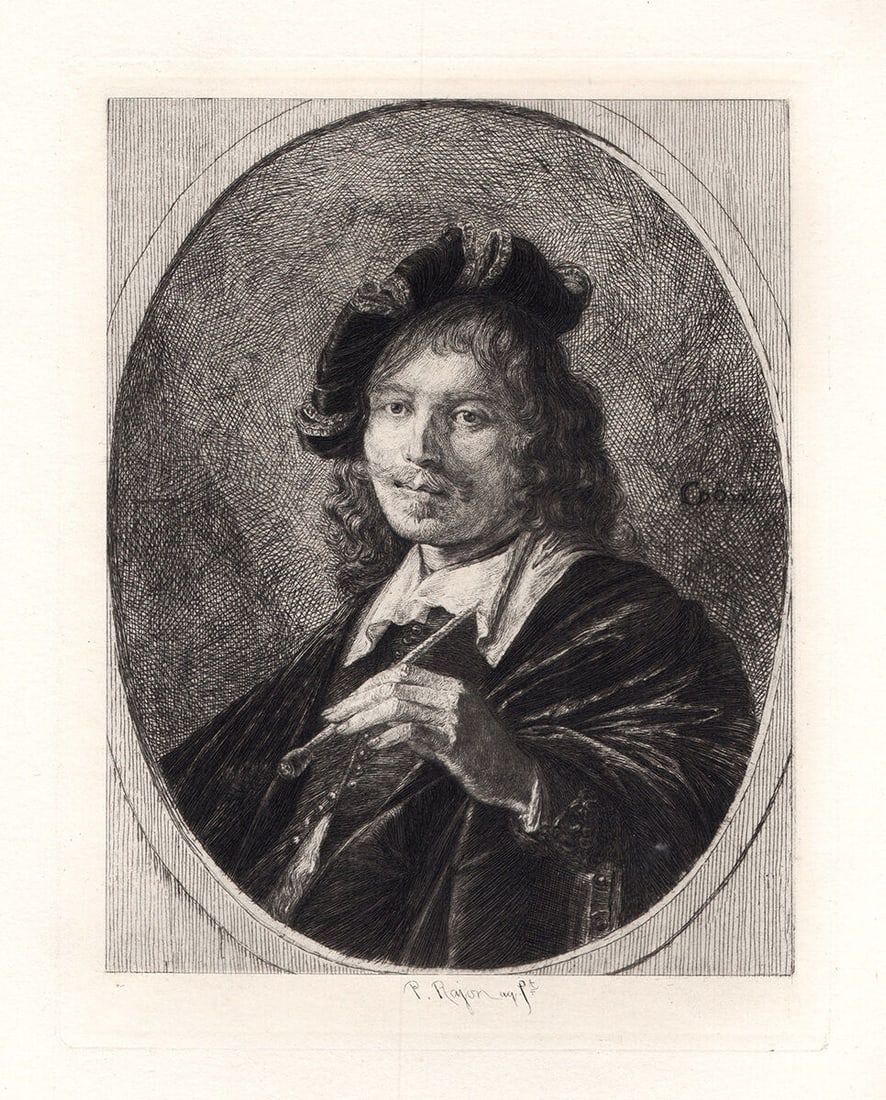 Gerrit Dou Self Portrait 1876 Etching Signed (1 of 2)