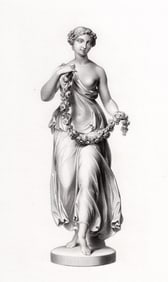 1800s Benjamin Edward Spence Engraving "Spring" FRAMED