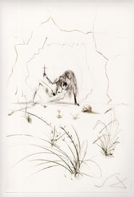 Salvador Dali Tristan Etching Signed Limited Framed