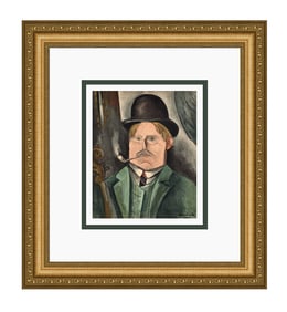 Maurice de Vlaminck 1958 lithograph Portrait de l'Artiste signed