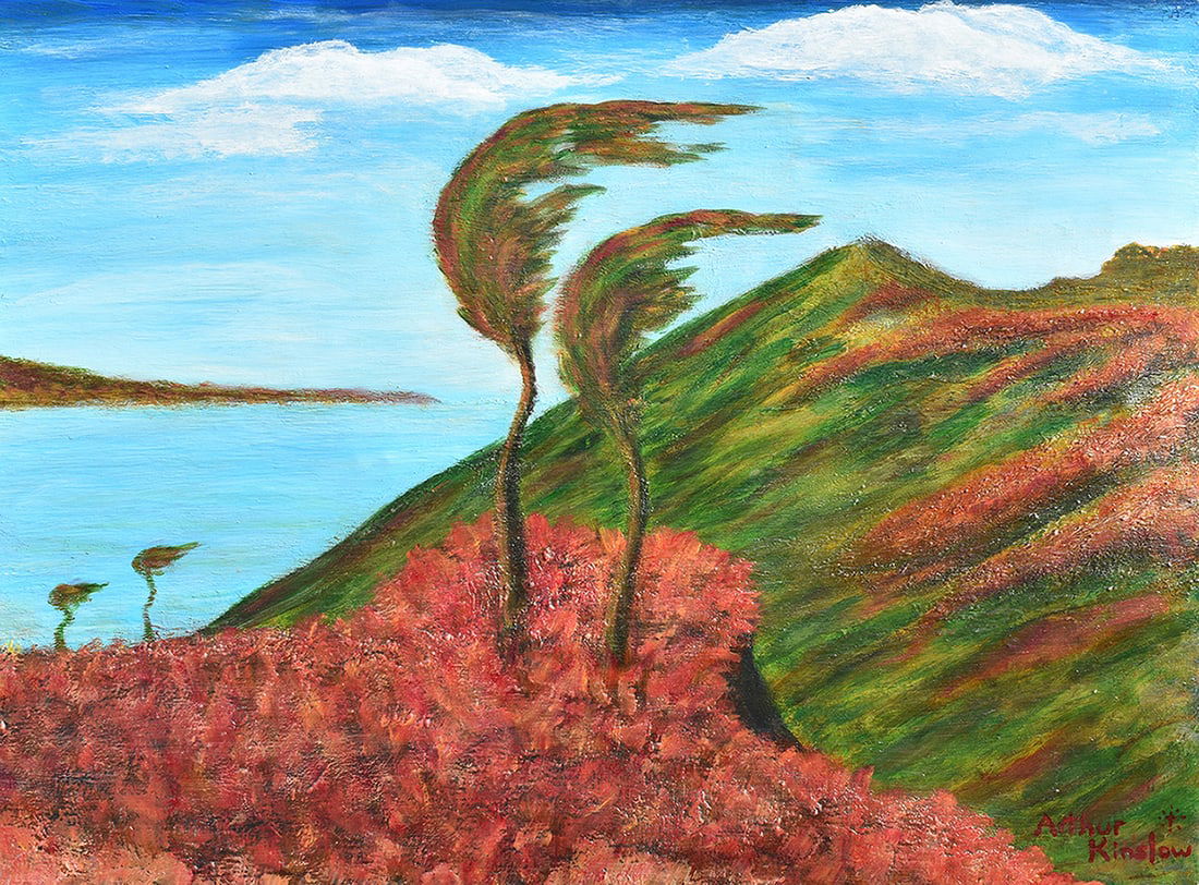 Arthur Kinslow Original Painting Deep in Thought 30 x 40 inches: Arthur Kinslow ( American, 1955 - ). Deep in Thought. Original Acrylic on Canvas. Signed by the artist lower right. Canvas Size 30 x 40 inches. Arthur Kinslow has been involved in art his entire life