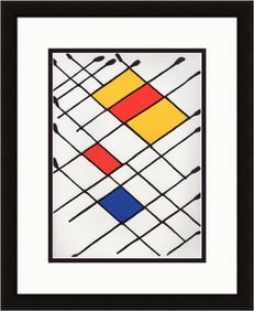 Alexander Calder Original Raindrops 1976 Lithograph Framed