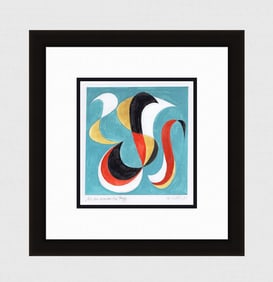 Mathis Original Gouache Like an oriental Flag Framed Swiss