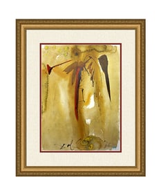 Salvador Dali 1967 Biblia Sacra Isiah 40:9 Lithograph Framed