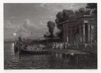 Francis Danby ARA 1857 Engraving Signed