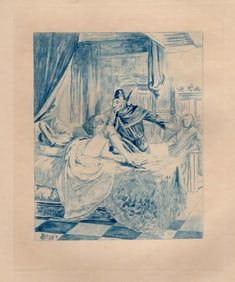 SIGNED Edmond MALASSIS LIMITED Nude Engraving Yearning Desires FRAMED