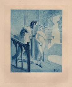 Edmond MALASSIS Limited Kinky Engraving La Conversation SIGNED FRAMED