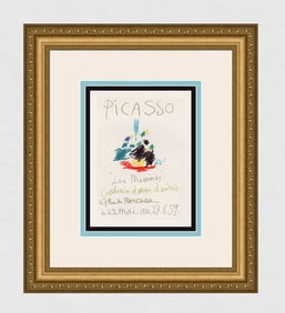 Pablo Picasso 1959 lithograph Les Menines signed