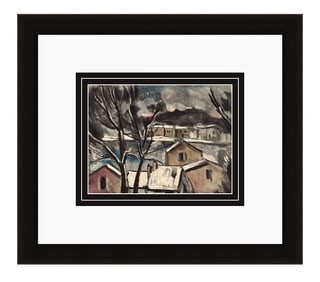 Maurice de Vlaminck Paysage d'Hiver 1958 lithograph