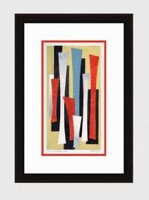 Mathis Original Gouache Moved in one Direction Framed Swiss
