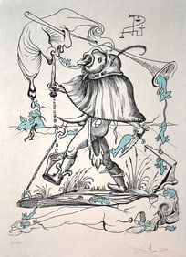 Salvador Dali Pantagruel Lithograph Signed Limited Framed