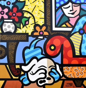 Jozza Original Painting Behind the Couch II 36 x 36 Inches