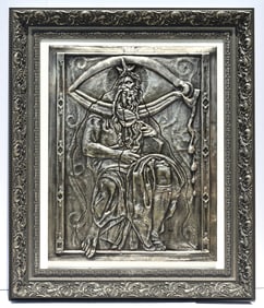 Salvador Dali Moses and Monotheism sculpture Silver Patina