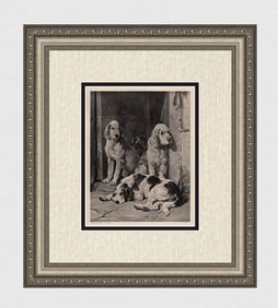 JOHN SARGENT NOBLE Antique Print Ready For Work SIGNED Framed