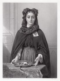 Henriette Browne Alsace engraving signed