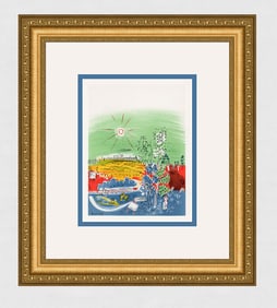 Raoul Dufy 1959 lithograph Exposition D'Art Francais signed