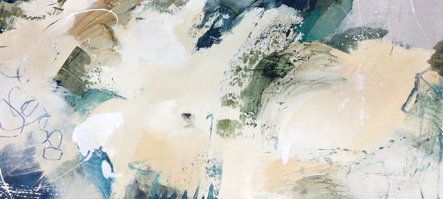 Natasha Barnes Original Painting 72 x 36 Seagrass