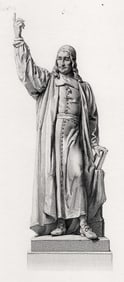 Sir Thomas Brock 1800s Engraving Nonconformist Richard Baxter Framed