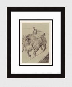 Toulouse Lautrec Color Lithograph Circus Ltd ed