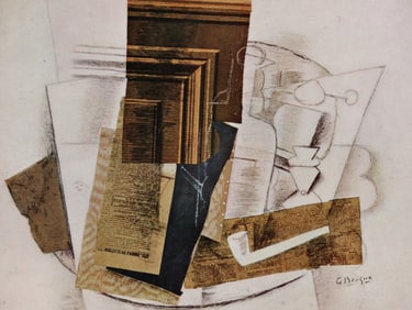 GEORGES BRAQUE 1956 Vintage SIGNED Lithograph Parma Violet FRAMED