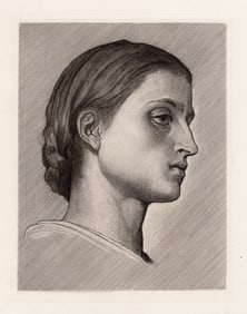 Frederic Leighton A Girl from Anacapri 1874 etching