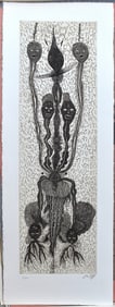 Zush Evru 2002 Etching Persontages I Signed Numbered