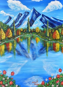 Arthur Kinslow Orginal Painting Private Getaway 30 x 40 Inches