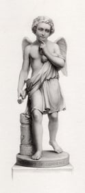 1800s Giovanni Giuseppe Fontana Engraving Commerce Genius FRAMED
