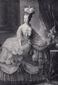 Madame LE BRUN 1800s Antique Print Marie Antoinette Framed