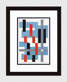 Mathis Original Gouache Construction Framed Swiss