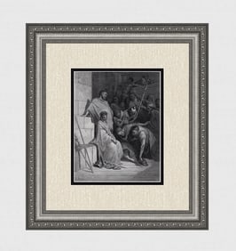 Gustave Dore Christ Mocked c. 1880 Wood Engraving