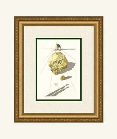 Salvador Dali Hypocrites 1960 Woodcut Signed Framed
