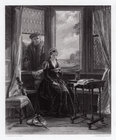 John Horsley Lady Jane Grey engraving signed