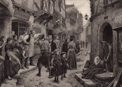 Benjamin Vautier The Arrest (The Apprehended Thief) 1899 print