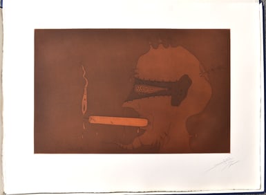 Joan Ponc 1975 Etching Home Espelma Signed Numbered