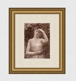 Louis Joseph Raphael Collin 1800's Antique Print Youth (Adolescence) signed