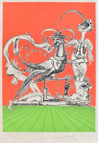 Salvador Dali Pantagruel Lithograph Signed Limited Framed