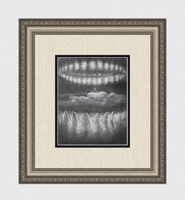 Gustave Dore Angelic Circles (Dante's Divine Comedy) c. 1880 Wood Engraving