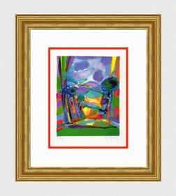 Marcel Mouly Hand signed Lithograph The Mauve Clouds