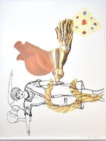Tony Oursler Lithograph Magic Trick 2001 Signed Numbered