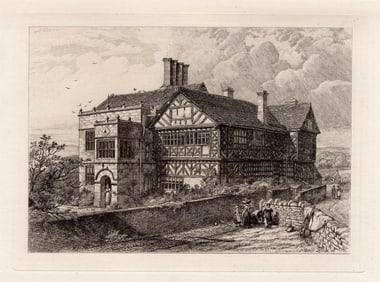 Robert Kent Thomas Hall in the Wood 1881 etching