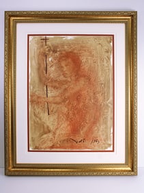 Dali 1967 Original Child of God Lithograph Framed Biblia Sacra