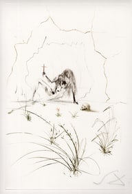 Salvador Dali Tristan Etching Signed Limited Framed